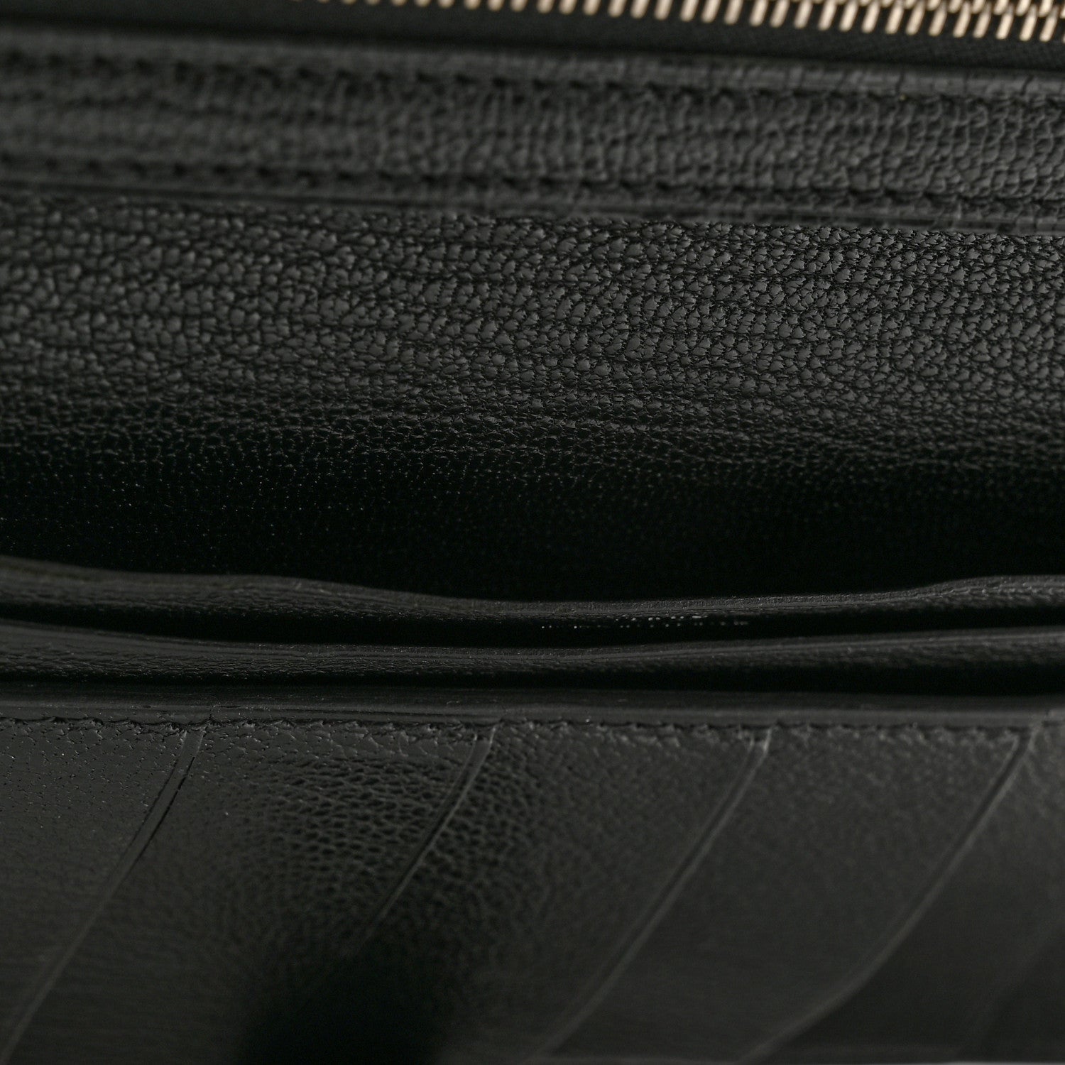 Hermes Chevre Mysore Bearn Gusset Wallet Black 10 of 11