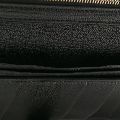 Hermes Chevre Mysore Bearn Gusset Wallet Black 10 of 11