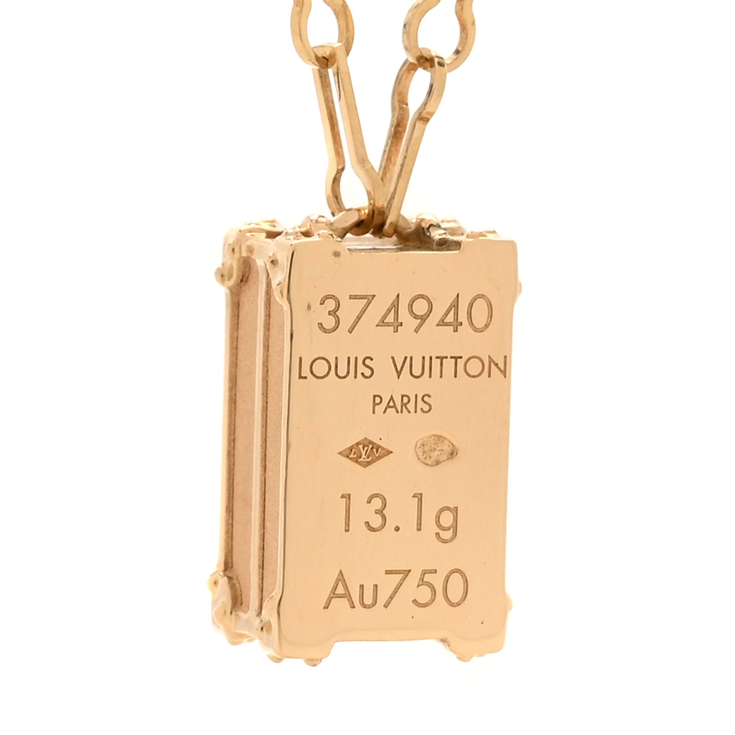 18K Yellow Gold Petite Malle Pendant Necklace