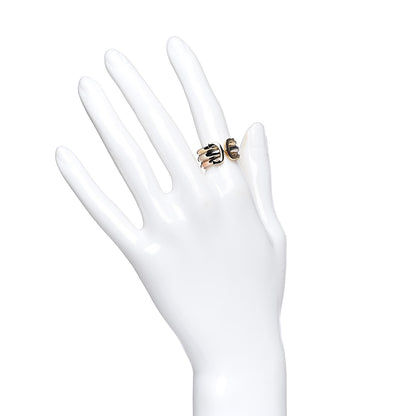 Cartier 18K Pink Yellow White Gold C De Ring 52 6 2 of 4