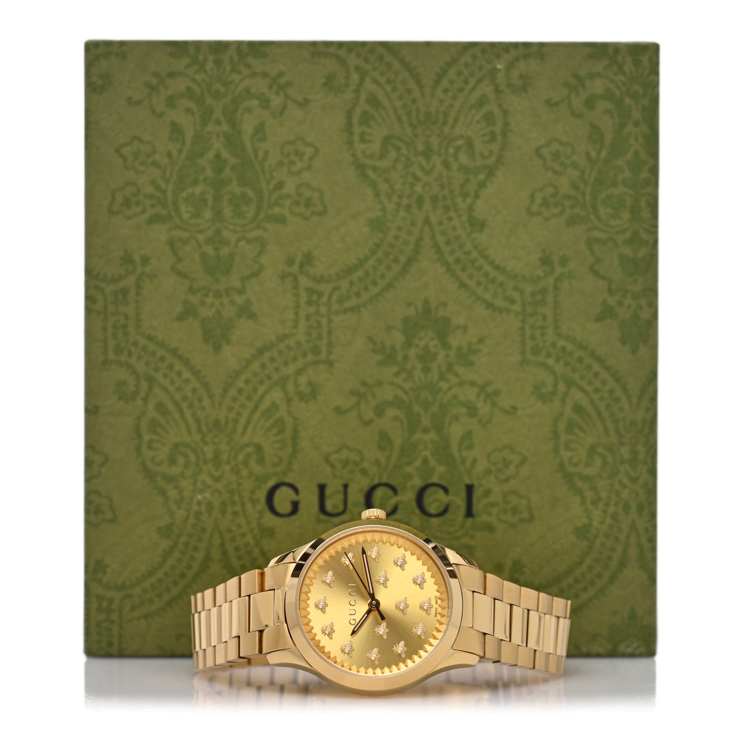 Stainless Steel 32mm G-Timeless Bee Quartz Watch Gold