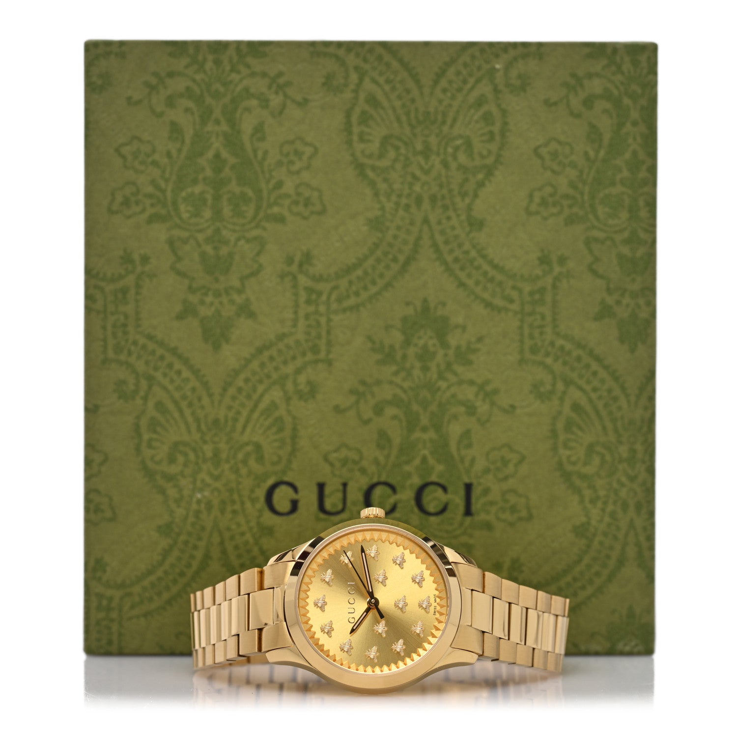Gucci Stainless Steel 32mm G-Timeless Bee Quartz Watch Gold 5 of 5