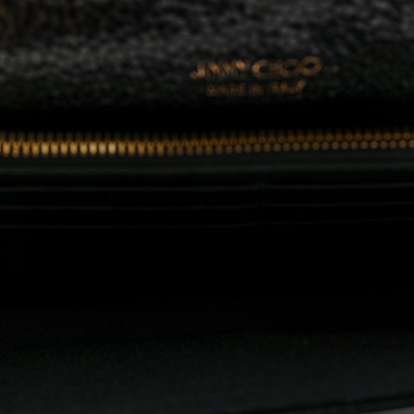 Canvas Glitter Milla Wallet on Chain Black