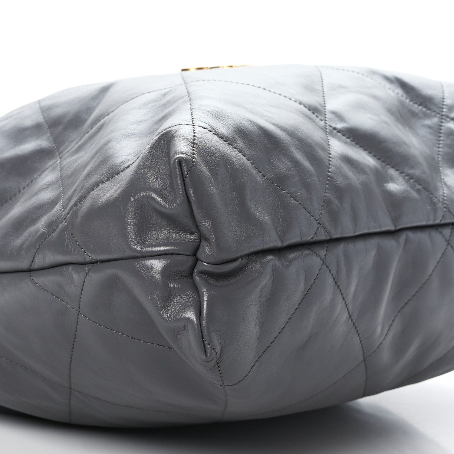 Chanel Shiny Calfskin Quilted Large Chanel 22 Grey 9 of 10