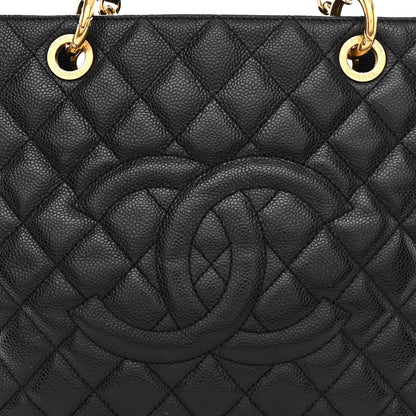 Chanel Caviar Quilted Grand Shopping Tote GST Black 8 of 11