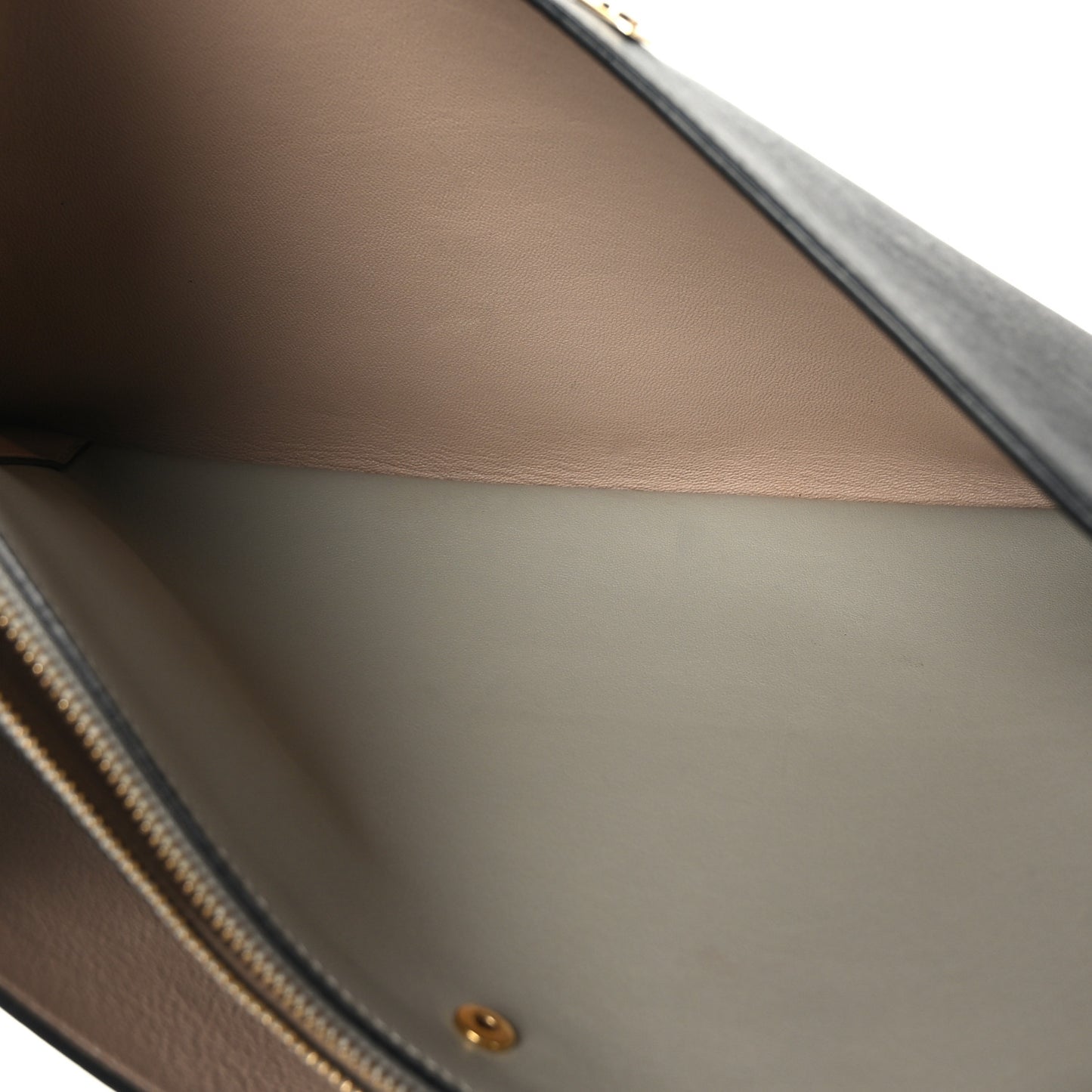 Calfskin Wristlet Pouch Black