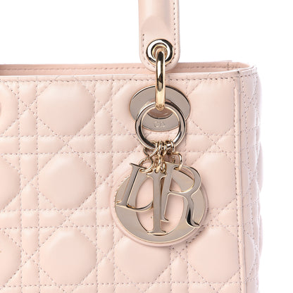 Christian Dior Lambskin Cannage Small Lucky Badges My Lady Dior Pink 10 of 14