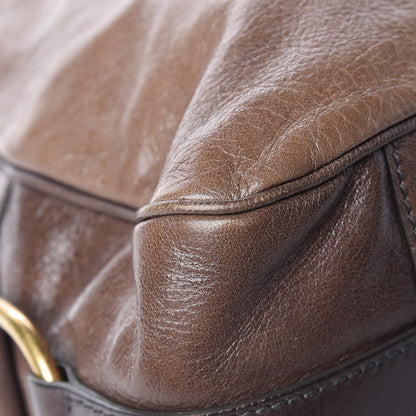Saint Laurent Glazed Goatskin Muse Messenger Brown 10 of 18