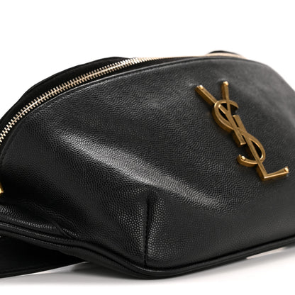 Saint Laurent Grain De Poudre Monogram Belt Bag Black 9 of 15