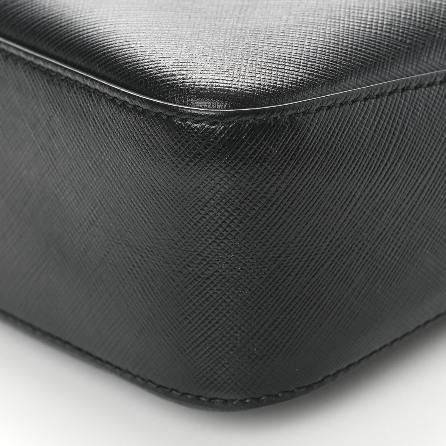 Salvatore Ferragamo Hammered Calfskin Lydia Bow Camera Bag Black 9 of 10