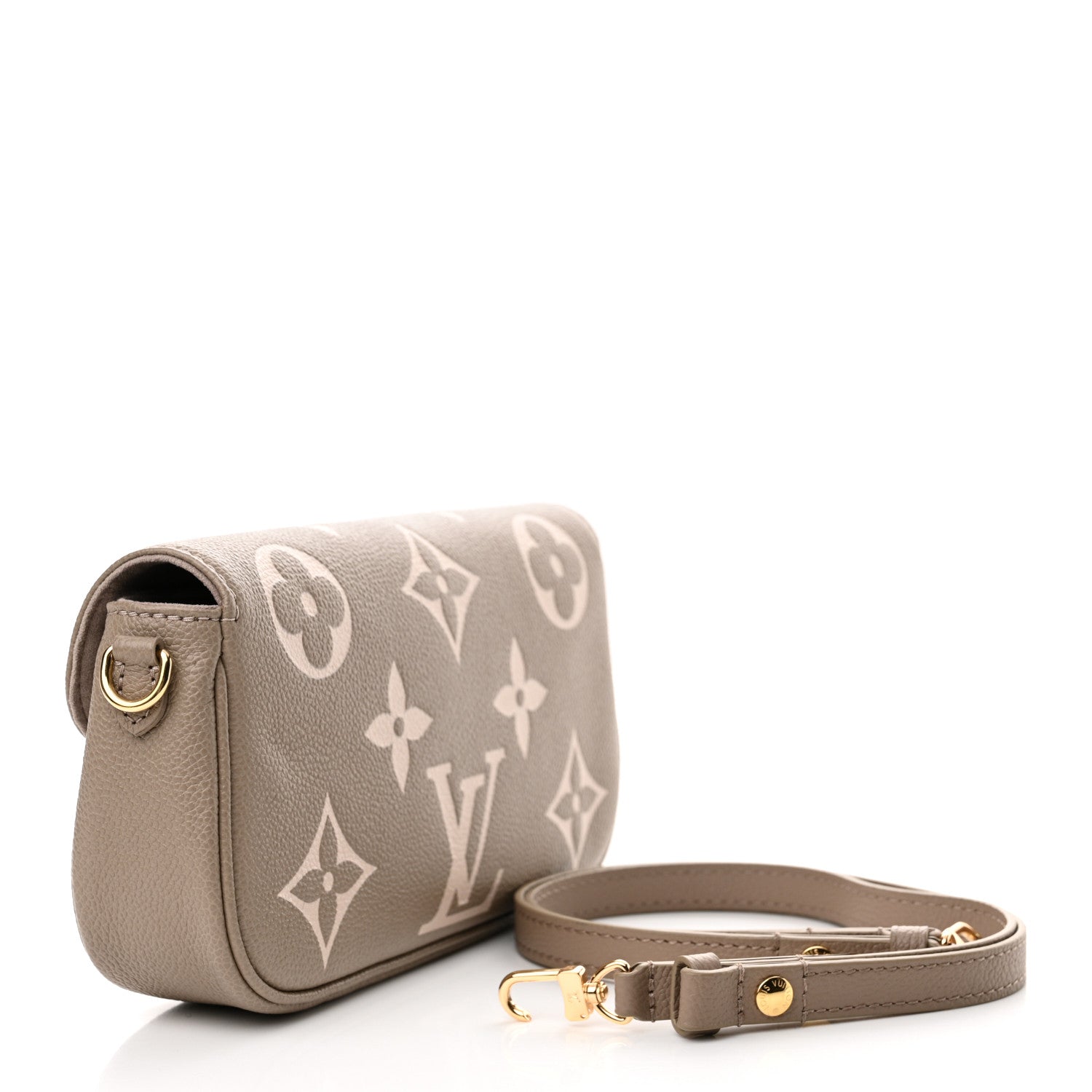 Louis Vuitton Empreinte Monogram Giant Ivy Wallet On Chain Tourterelle Creme 3 of 11