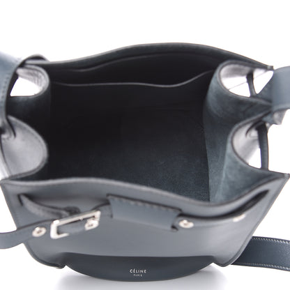 Celine Smooth Calfskin Long Strap Big Bucket Bag Slate 5 of 10