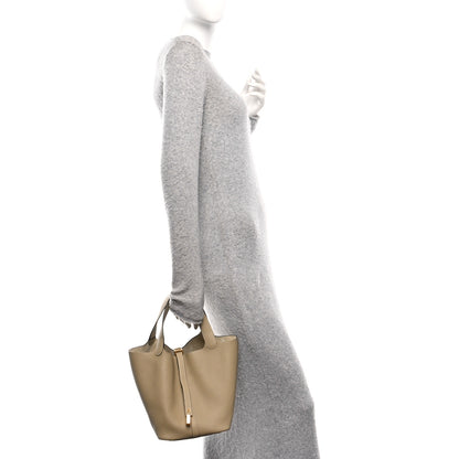 Hermes Taurillon Clemence Picotin Lock 22 MM Trench 2 of 11