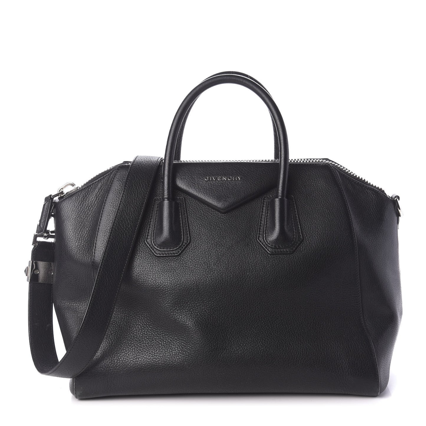 Sugar Goatskin Medium Antigona Black