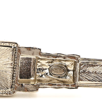 Chanel Metal Resin Crystal CC Lipstick Chain Belt 85 Gold Pink Black 3 of 4