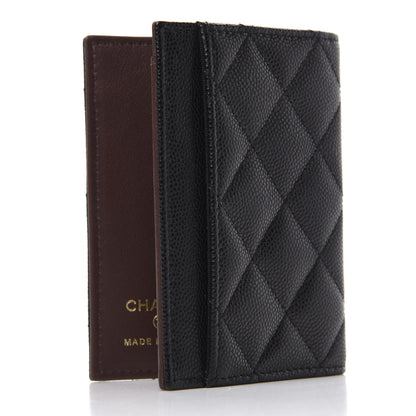 Chanel Caviar Quilted Card Holder Wallet Black 3 of 8