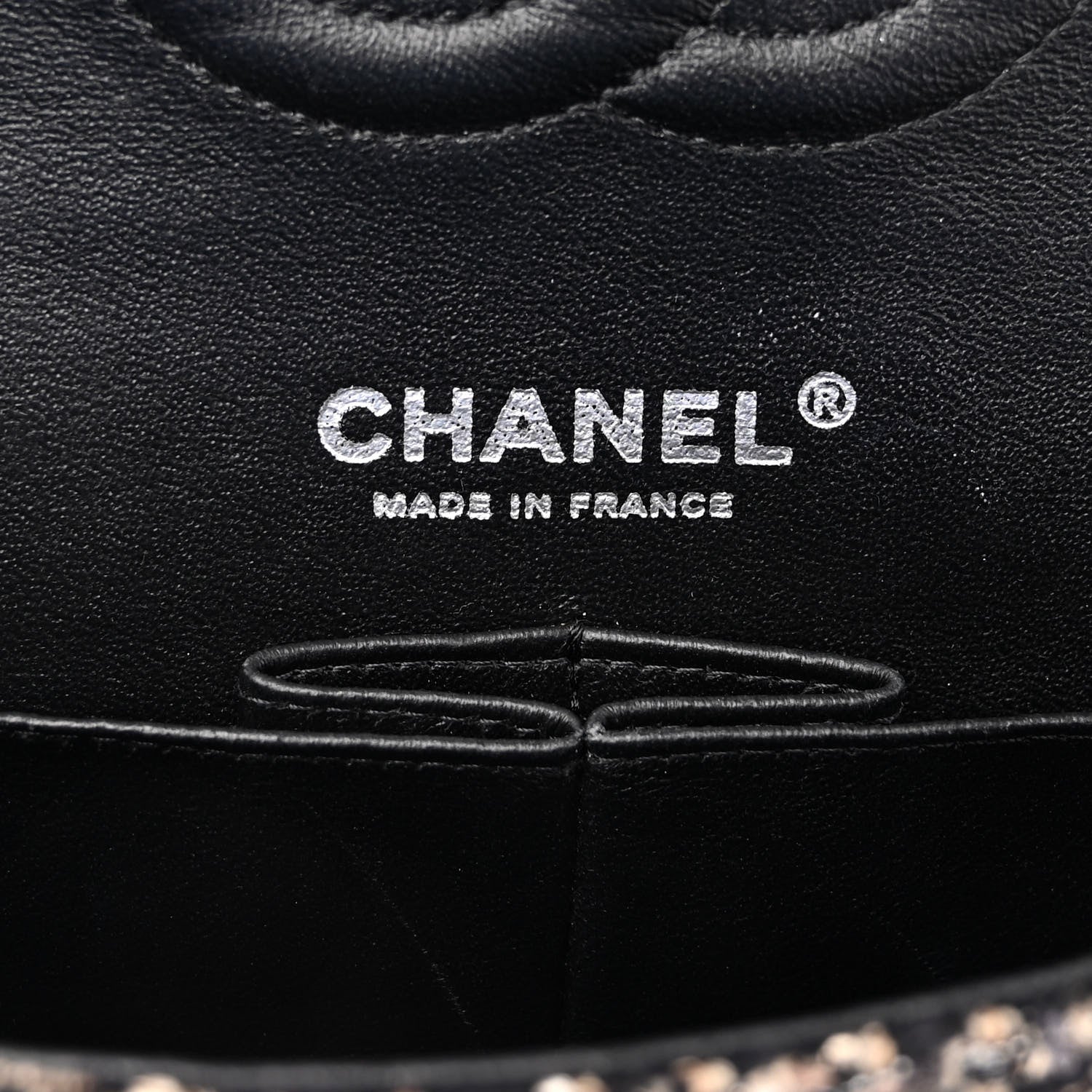 Chanel Tweed Quilted Medium Double Flap Brown 6 of 10