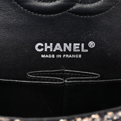 Chanel Tweed Quilted Medium Double Flap Brown 6 of 10