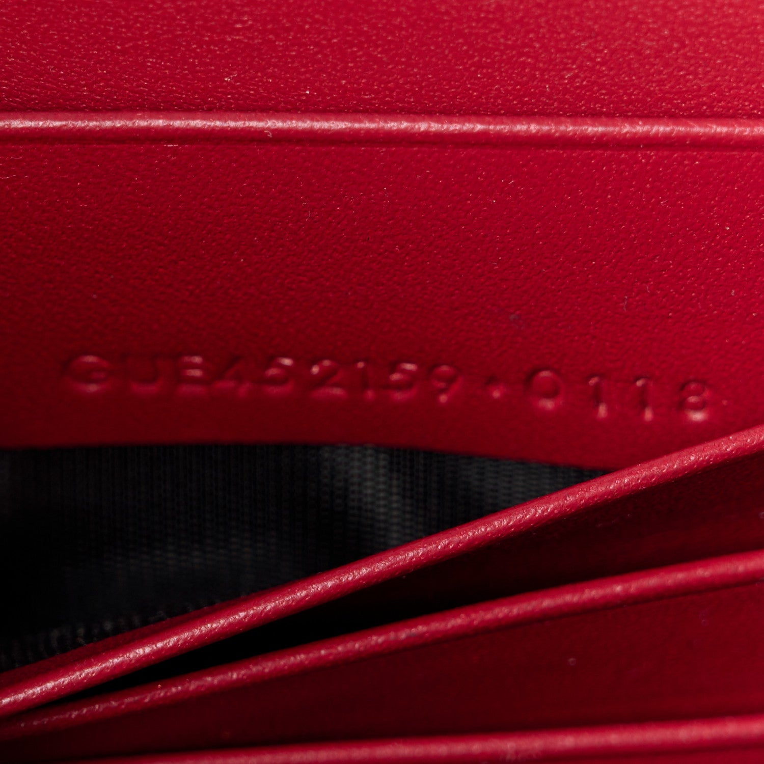 Saint Laurent Smooth Calfskin Classic Monogram Kate Tassel Chain Wallet New Lipstick 8 of 11