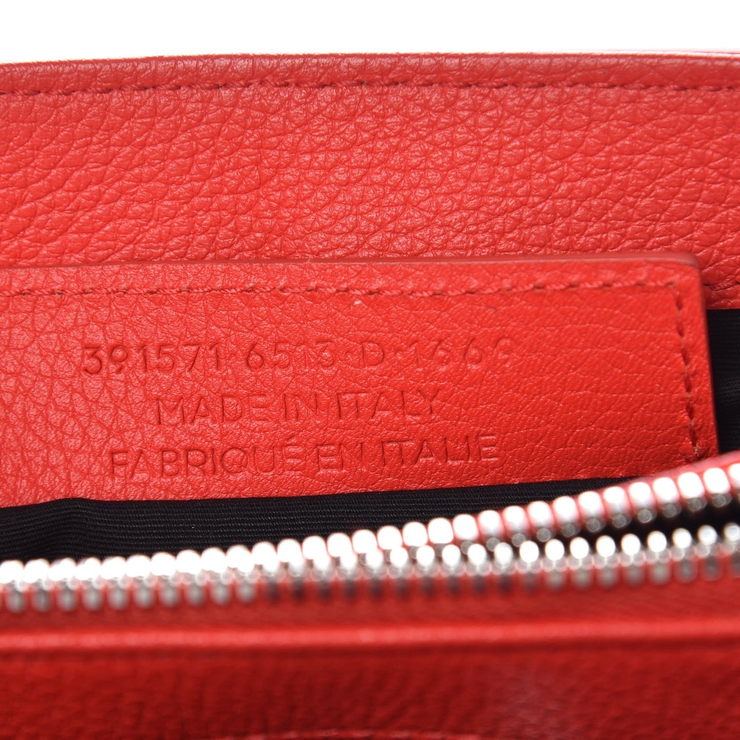 Grained Calfskin Le Dix Mini Soft Cartable Rouge Coquelicot