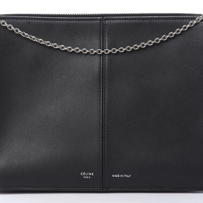 Celine Supple Natural Calfskin Tri-Fold Clutch Black 9 of 14