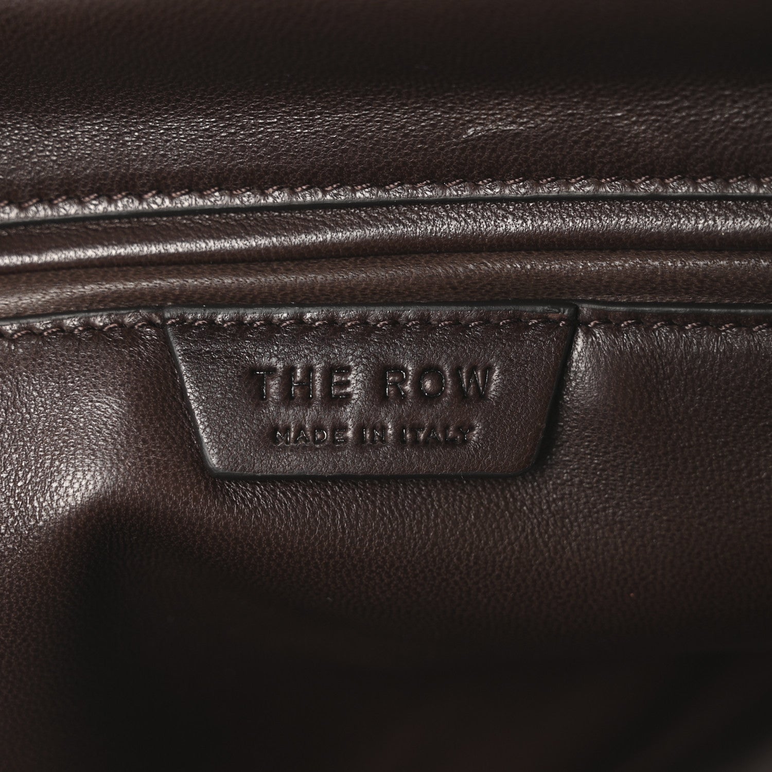 The Row Nappa Astra Bowling Bag Burgundy Ans 6 of 9