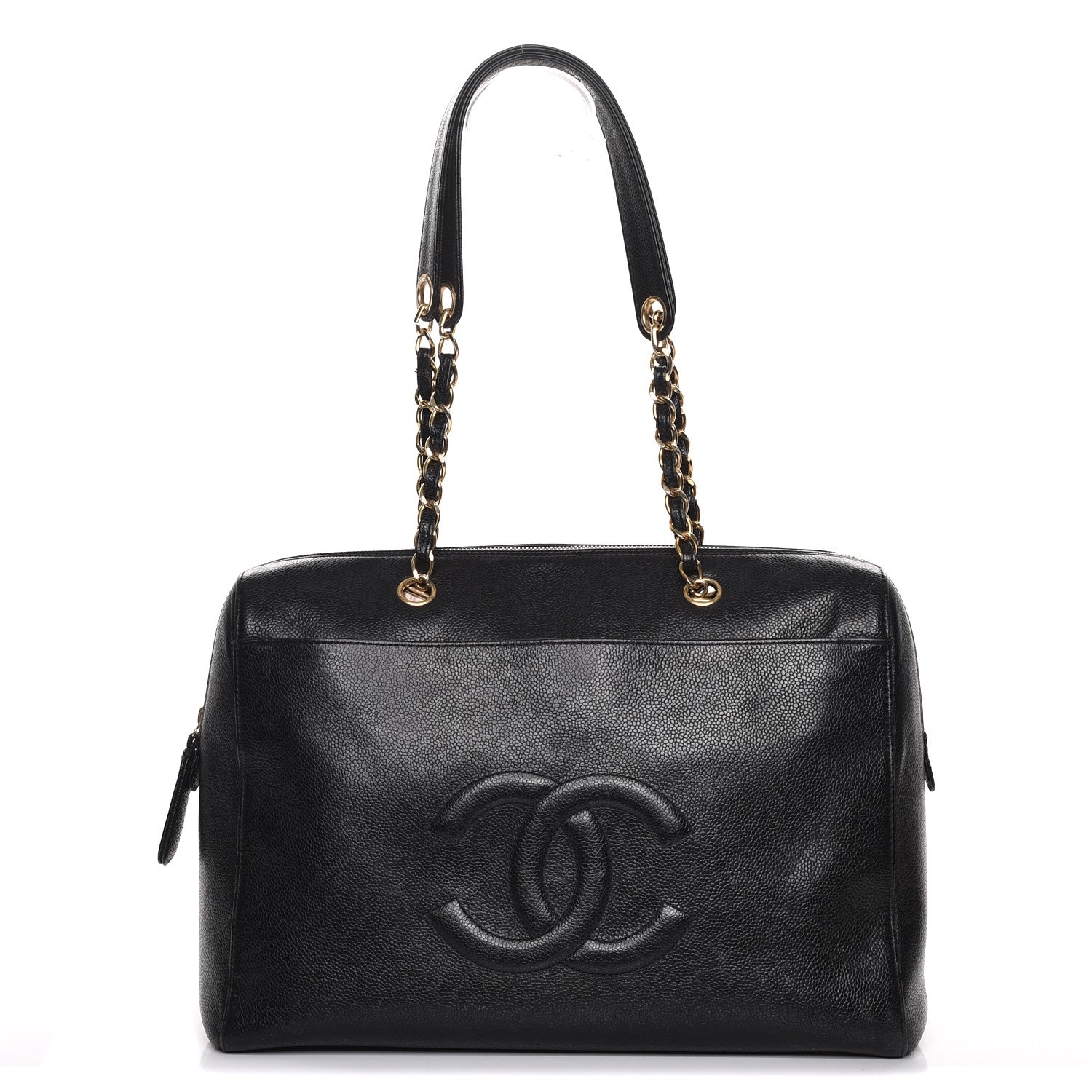 Chanel Caviar CC Bowler Black 1 of 11