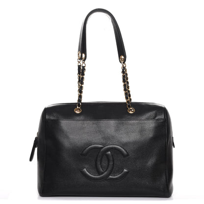 Chanel Caviar CC Bowler Black 1 of 11