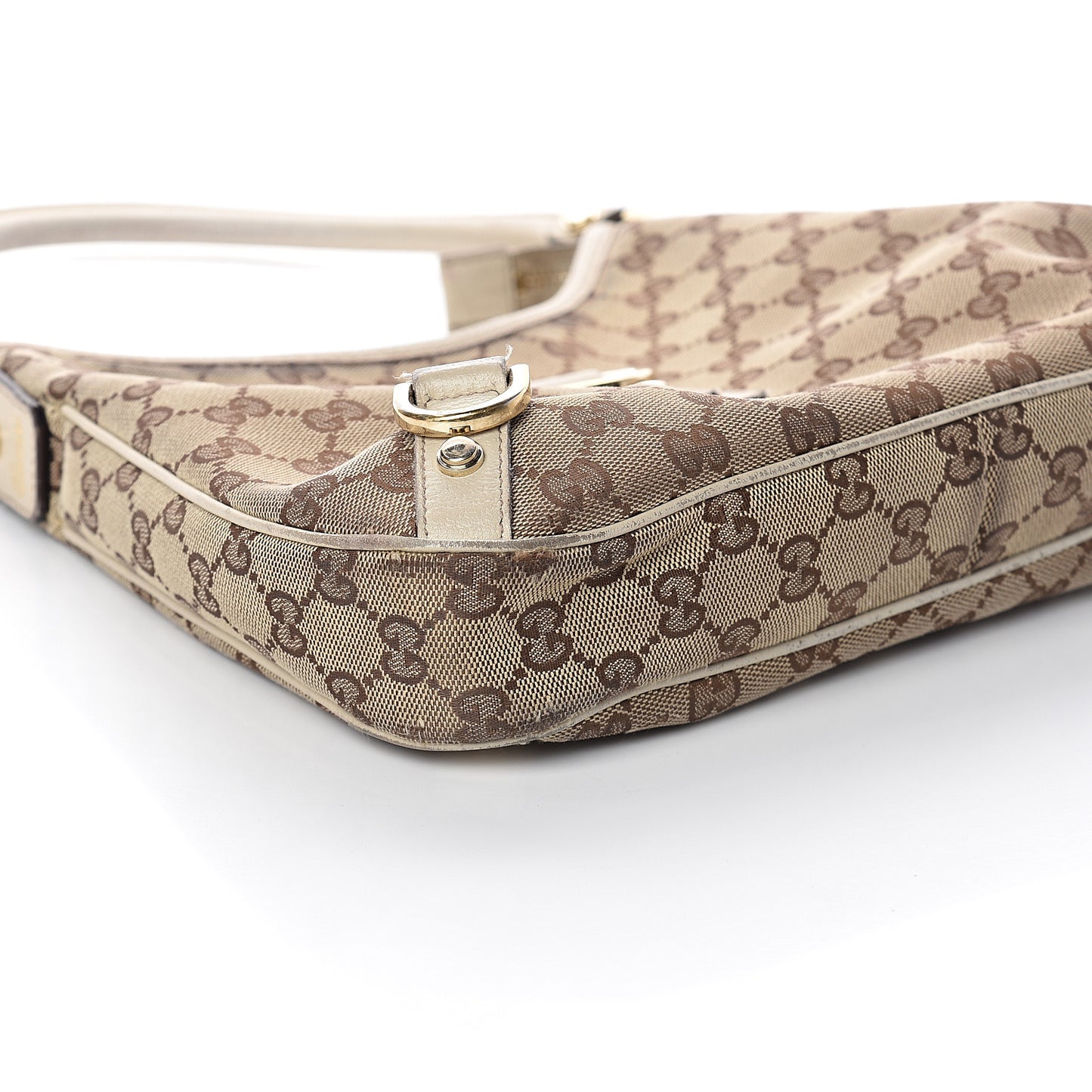 Monogram Medium Abbey D Ring Hobo Off White