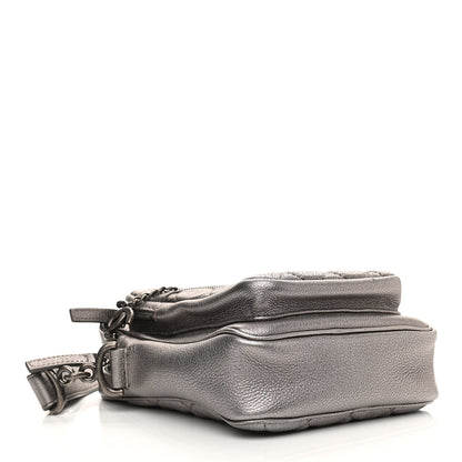 Chanel Calfskin Business Trip Vertical Camera Case Silver 4 of 11