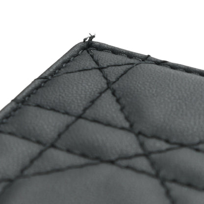 Christian Dior Ultra Matte Calfskin Cannage Lady Dior 5-Gusset Card Holder Black 8 of 9