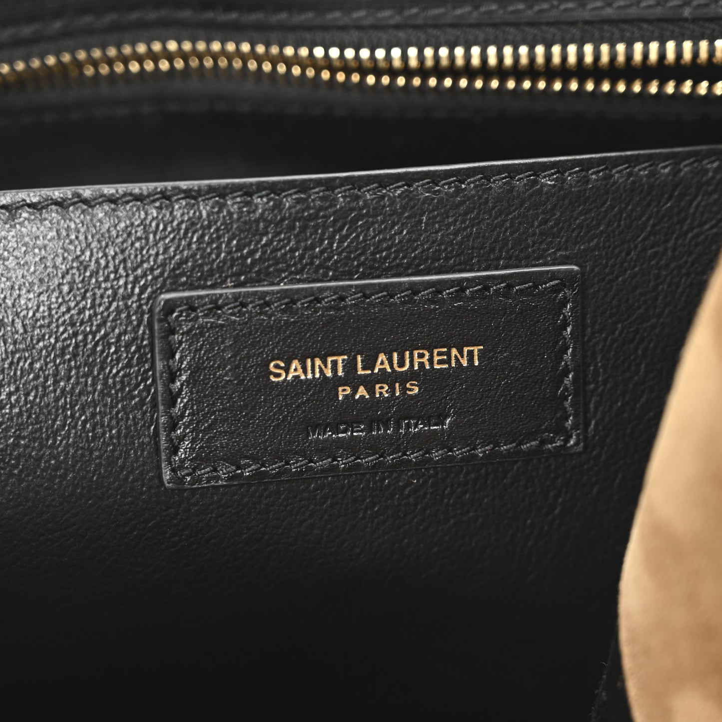 Suede Matelasse Monogram Medium Jamie 4.3 Golden Leaf
