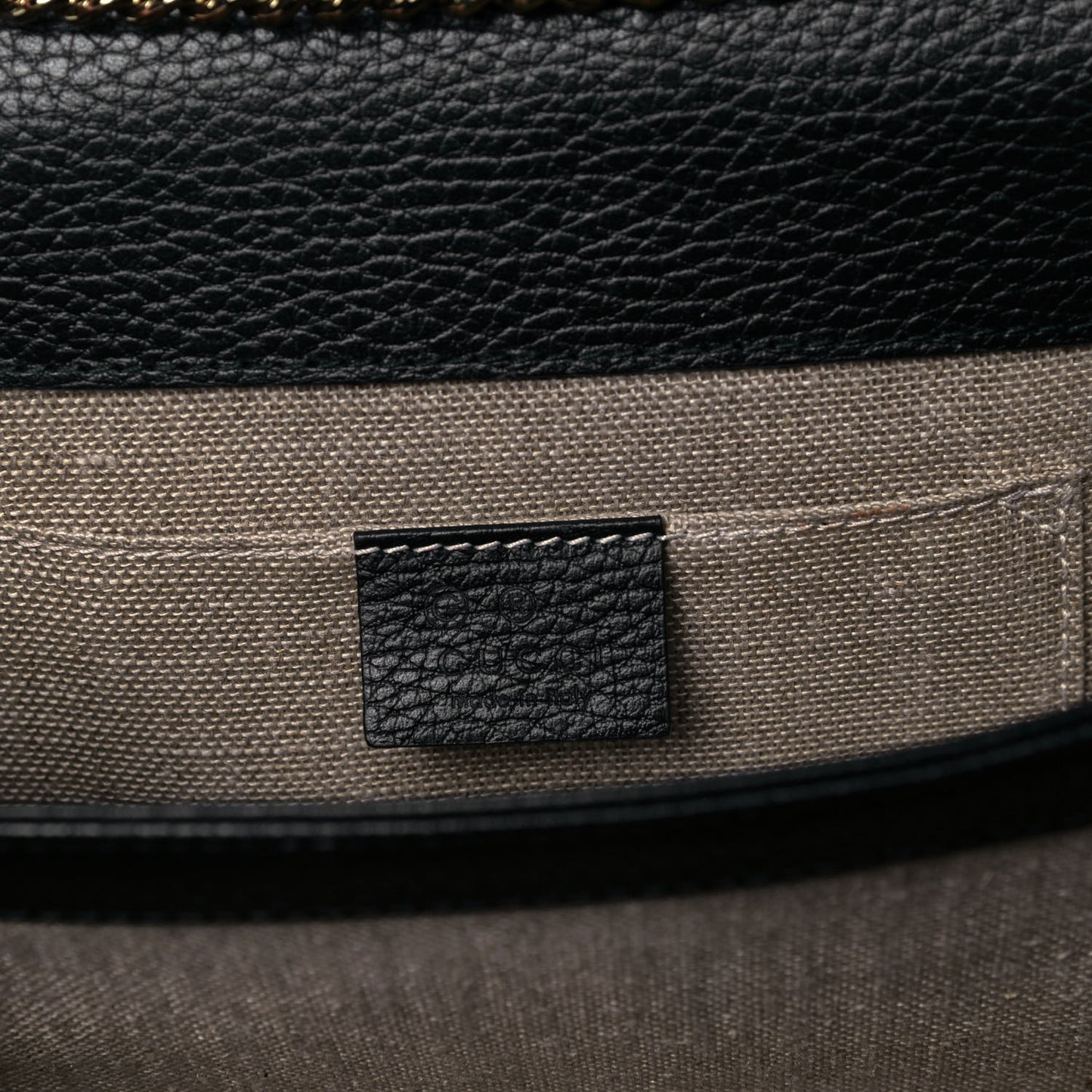 Dollar Calfskin Small Interlocking G Shoulder Bag Black