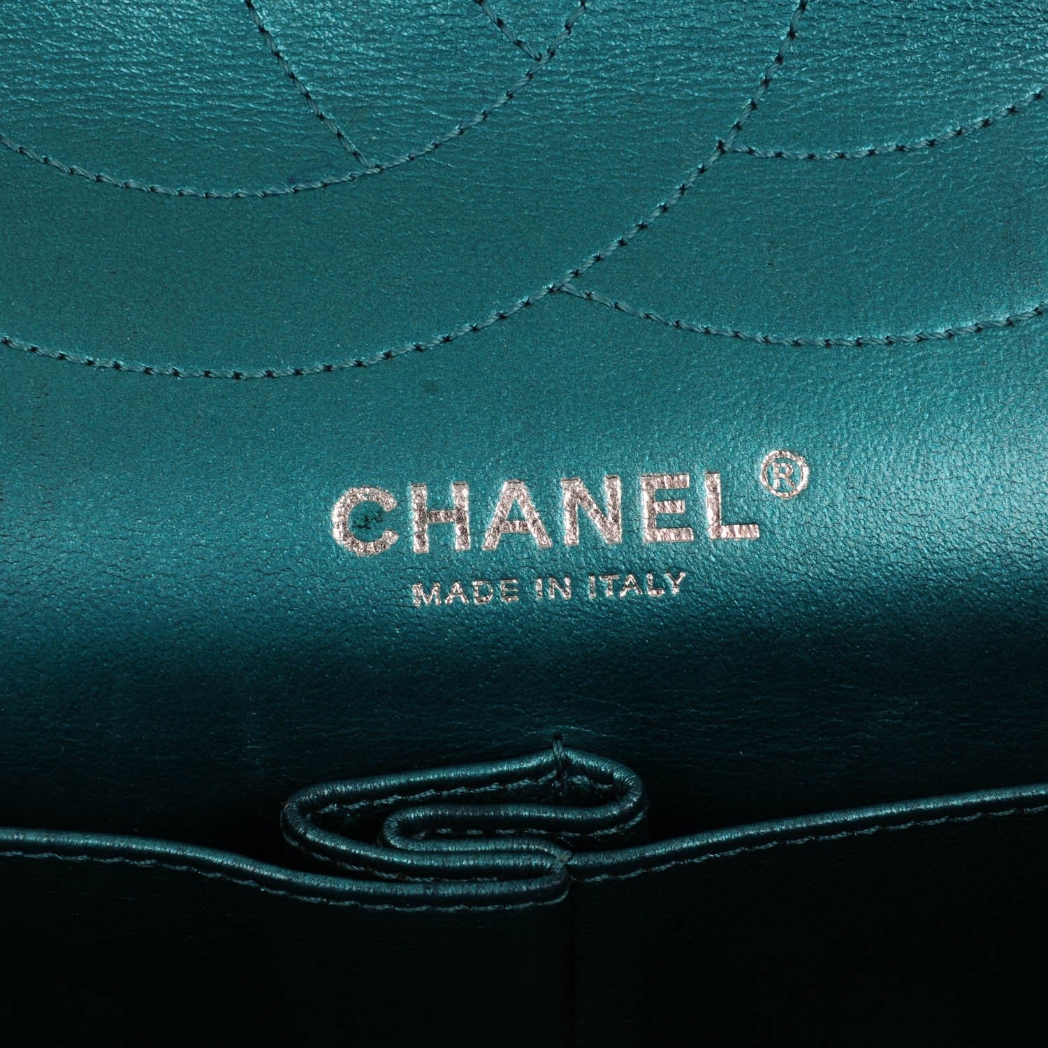 Chanel Metallic Calfskin Quilted 2.55 Reissue 227 Flap Turquoise 6 of 10