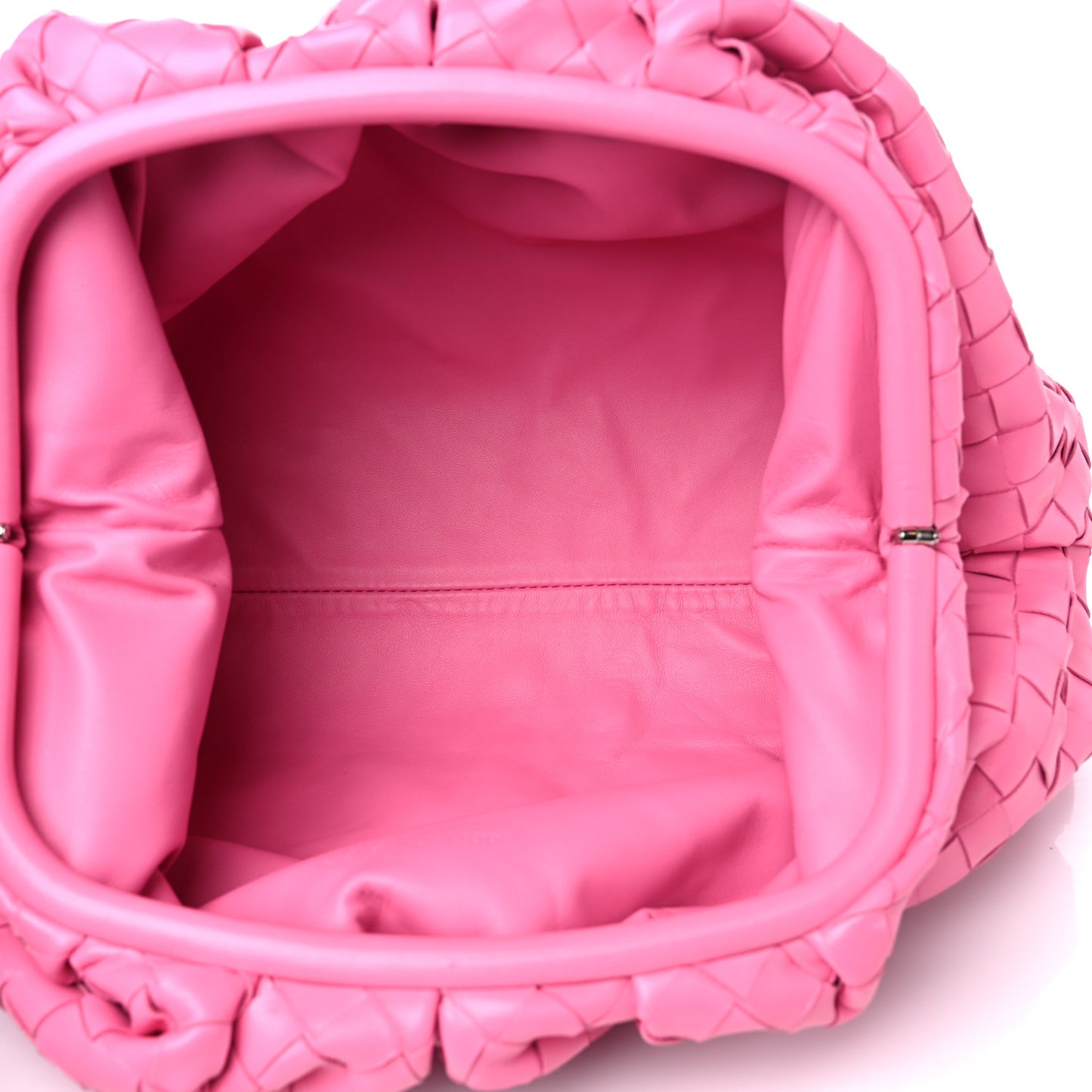 Nappa Maxi Intrecciato The Pouch Oversized Clutch Pink