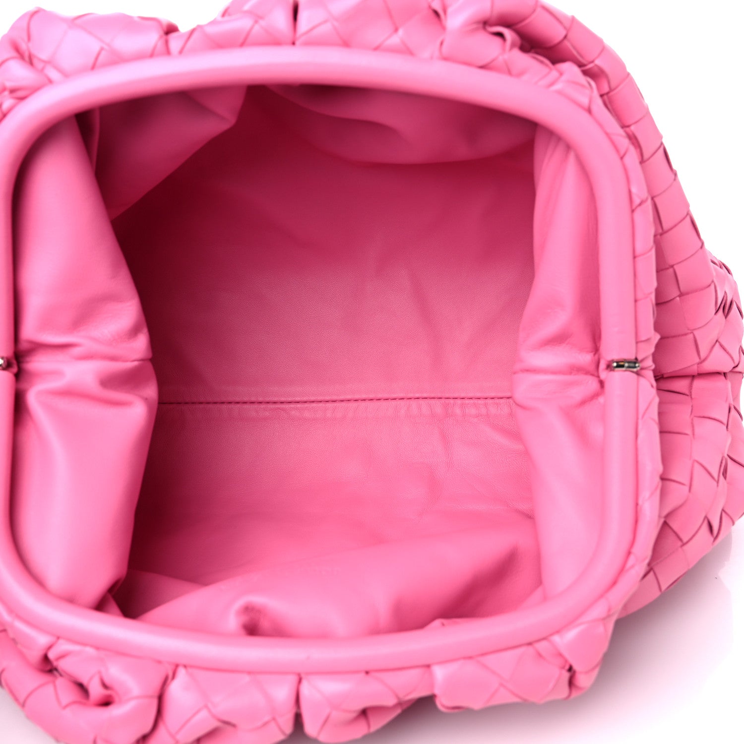 Bottega Veneta Nappa Maxi Intrecciato The Pouch Oversized Clutch Pink 5 of 11