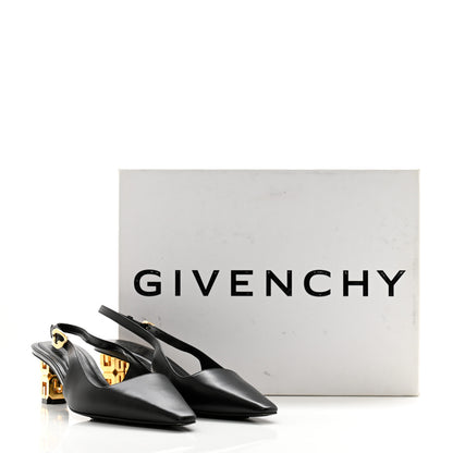 Givenchy Calfskin G Cube 50mm Slingback Pumps 35 Black 12 of 12
