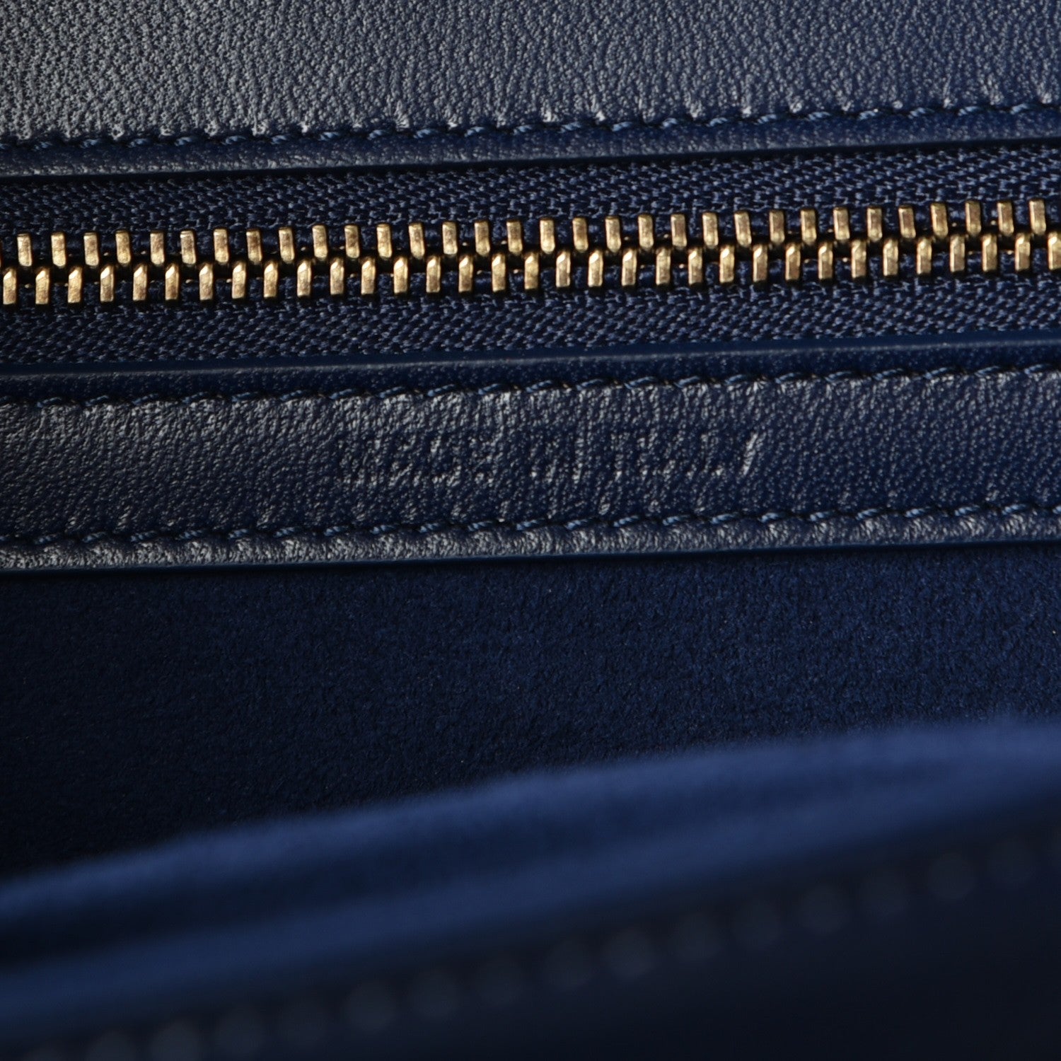 Christian Dior Lambskin Studded Medium Diorama Flap Bag Navy Blue 8 of 9