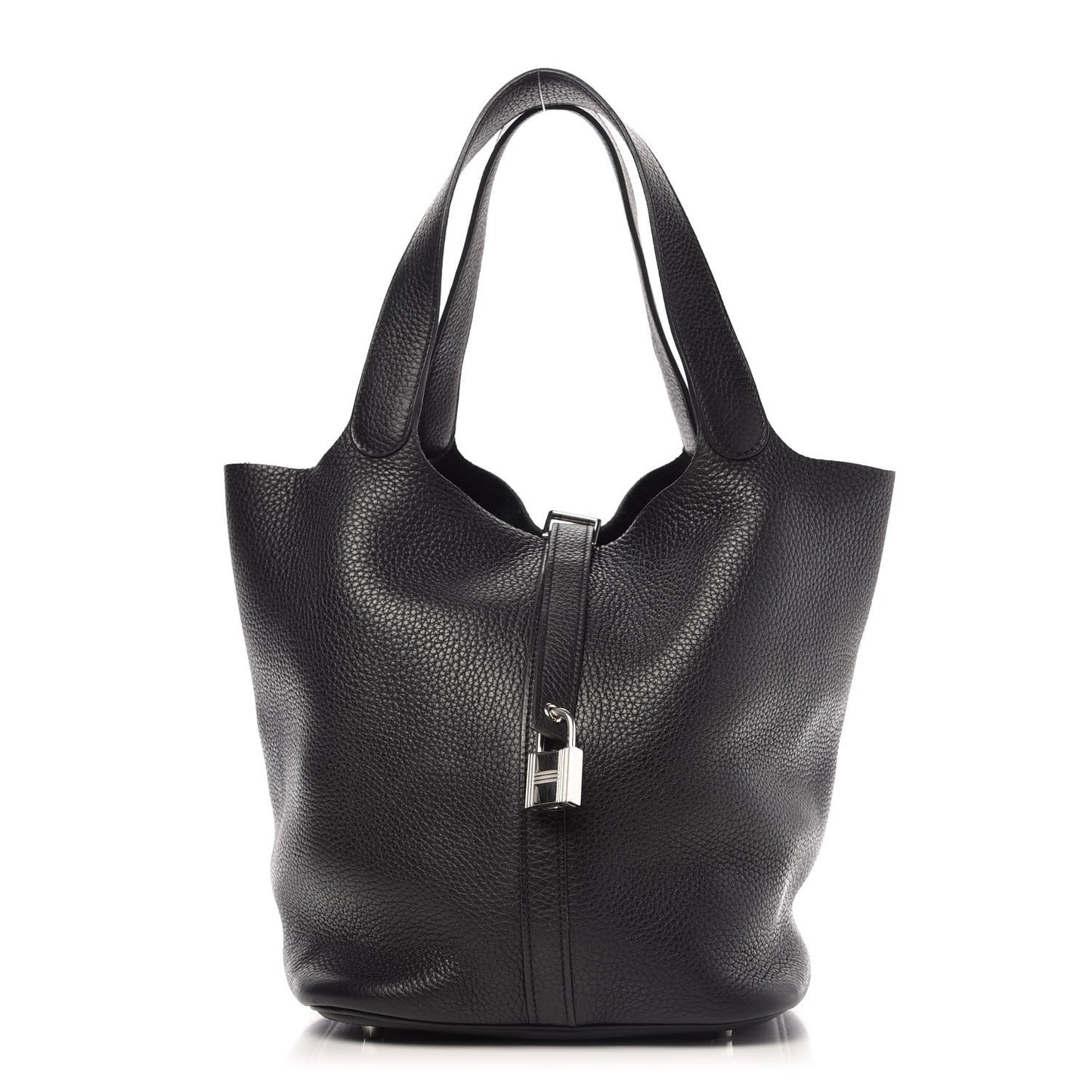 Taurillon Clemence Picotin Lock 26 GM Black