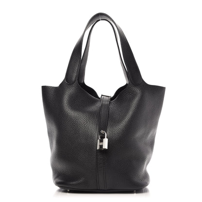 Hermes Taurillon Clemence Picotin Lock 26 GM Black 1 of 10
