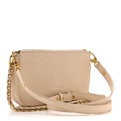 Louis Vuitton Empreinte Monogram Giant Multi Pochette Accessories Cream 3 of 11