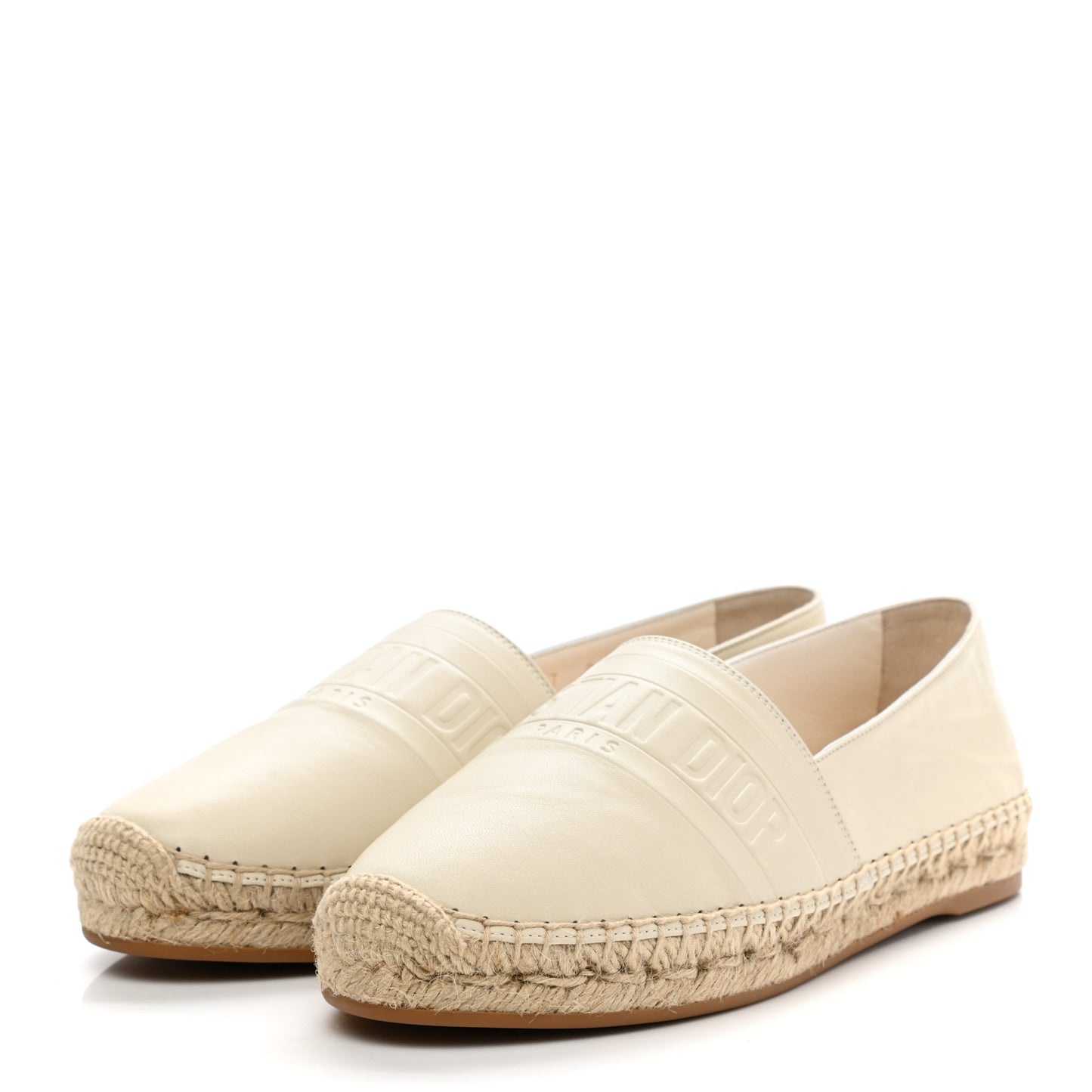 Lambskin Granville Espadrille 37 Off White