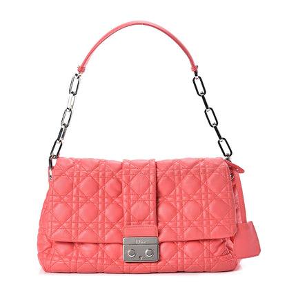 Christian Dior Lambskin Cannage Medium New Lock Flap Corail 1 of 12