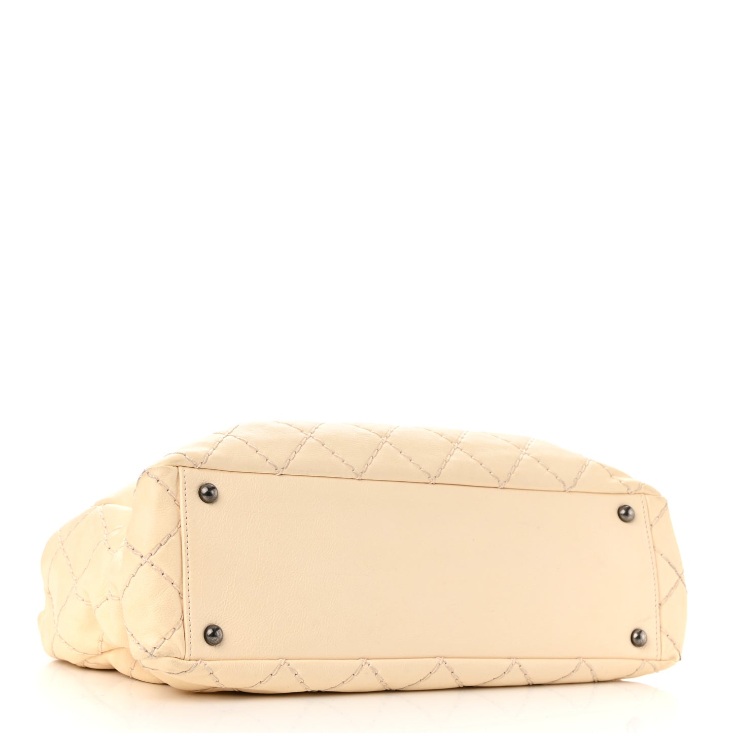 Calfskin Medium Stitch It Tote Beige