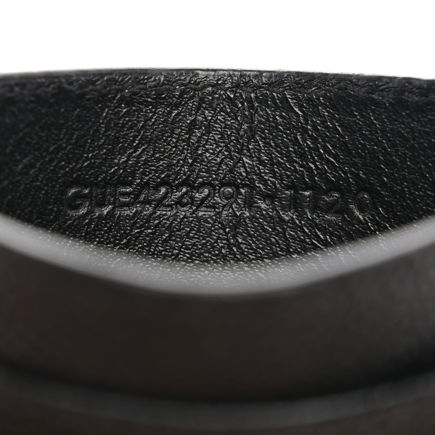 Grain De Poudre Matelasse Chevron Monogram Credit Card Case Black