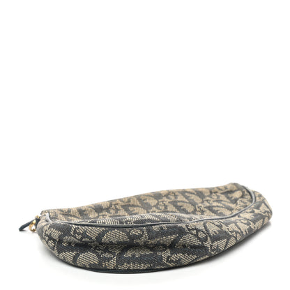 Christian Dior Monogram Mini Saddle Pochette Navy 3 of 6