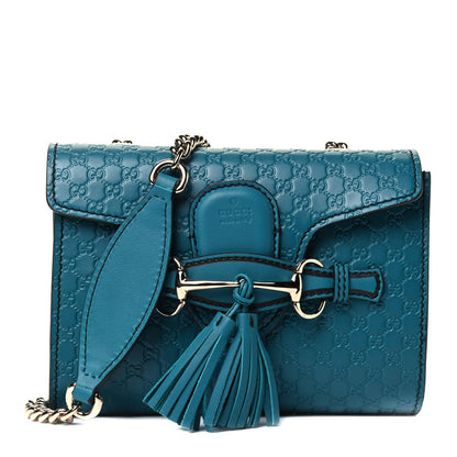 Gucci Microguccissima Mini Emily Shoulder Bag Deep Cobalt 1 of 4