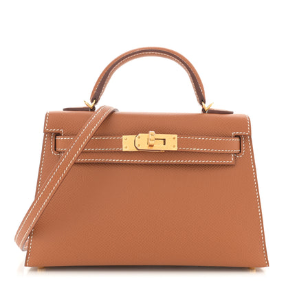 Hermes Epsom Mini Kelly Sellier 20 Gold 1 of 12