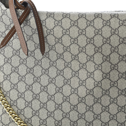 Gucci GG Supreme Monogram Large Linea A Hobo Light Brown 10 of 10