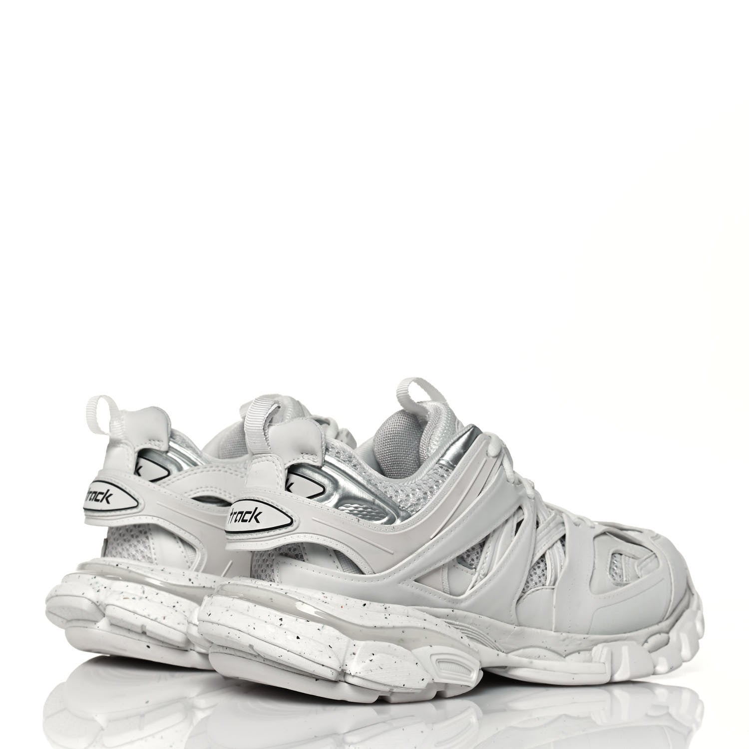 Balenciaga Rubber Mesh Fabric Monocolor Recycled Sole Womens Track Sneakers 38 White 4 of 9